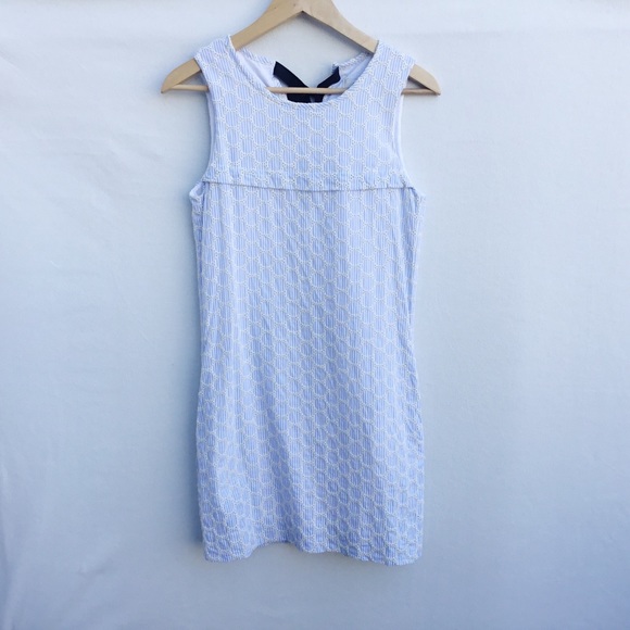 J. Crew Dresses & Skirts - J.Crew sleeveless crochet detail seersucker dress.